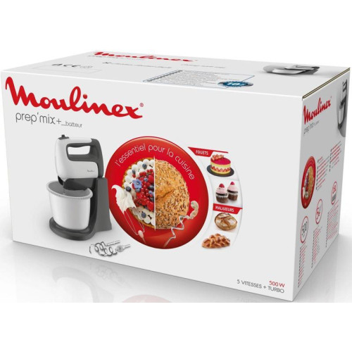 Миксер стационарный Moulinex HM464110 500Вт белый/черный