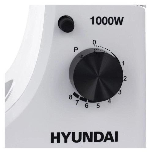 Миксер планетарный Hyundai HYM-S4451 1000Вт белый/черный