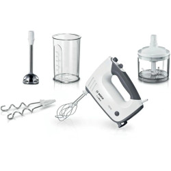 Миксер ручной Bosch MFQ37480 750Вт белый/серый