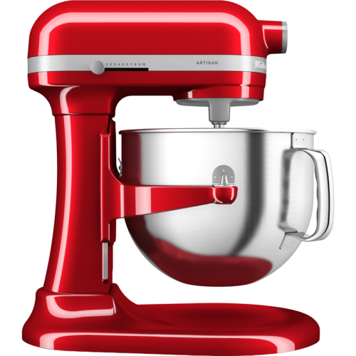 Настольный миксер KitchenAid Artisan с выдвижной чашей 6.6 л, цвет красный