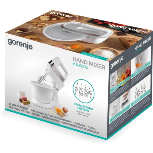 Миксер стационарный Gorenje M500DCS 500Вт белый