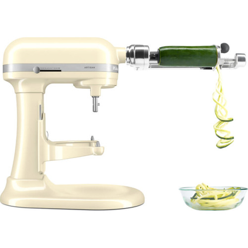 Настольный миксер с выдвижной чашей KitchenAid, 5.6 л, мощность 375 Вт, планетарное вращение, механическое управление, 11 скоростей, венчик/крюк для теста/лопатка для смешивания, цвет бежевый Настольный миксер с выдвижной чашей KitchenAid, 5.6 л, мощность 375 Вт, планетарное вращение, механическое управление, 11 скоростей, венчик/крюк для теста/лопатка для смешивания, цвет бежевый