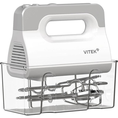 Миксер ручной Vitek VT-HM5001 800Вт белый/серебристый