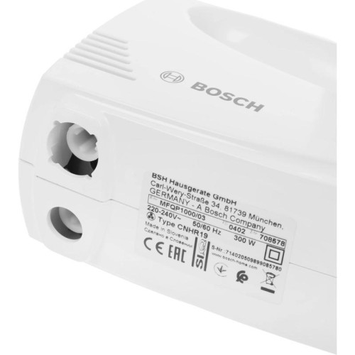 Миксер ручной MFQP1000 WHITE BOSCH Миксер ручной MFQP1000 WHITE BOSCH