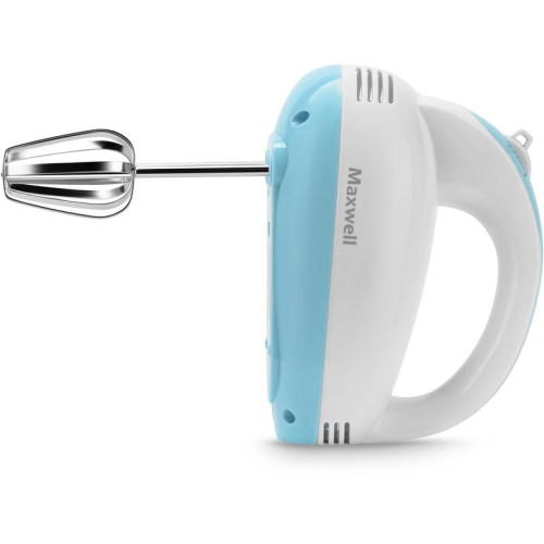Миксер ручной Maxwell MW-1360 300Вт белый/голубой