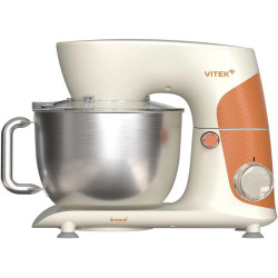 Миксер планетарный Vitek VT-PM0331 1800Вт кремовый/оранжевый
