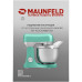 Миксер планетарный MAUNFELD/ Миксер планетарный MAUNFELD MF-422MINT, мощность 1200 Вт, объем чаши 5 л, 3 насадки, импульсный режим, венчик, крюк для теста, лопатка, крышка, планетарное смешивание, цвет мятный