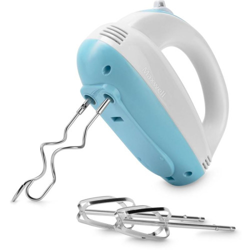 Миксер ручной Maxwell MW-1360 300Вт белый/голубой