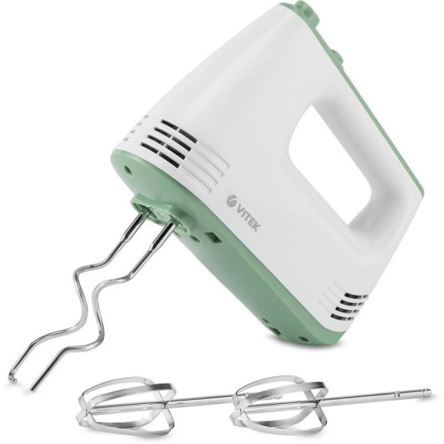 Миксер ручной Vitek VT-1405 400Вт белый/салатовый