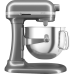 Настольный миксер KitchenAid Artisan с выдвижной чашей 6.6 л, цвет серебристый