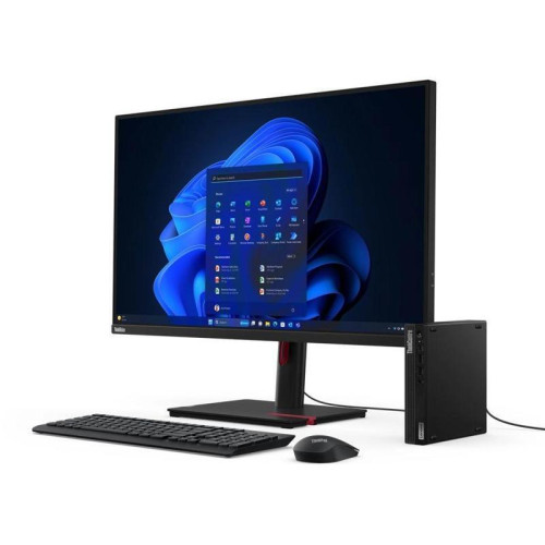Неттоп Lenovo ThinkCentre Tiny M70q-5 slim i7 14700T (0.9) 16Gb SSD512Gb UHDG 770 Windows 11 Pro GbitEth WiFi BT 135W kbNORUS мышь клавиатура черный (12TD0041UM)
