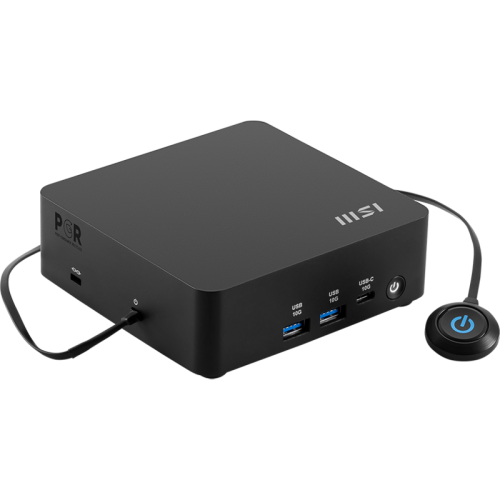 Неттоп MSI Cubi NUC AI 1UMG-043XRU Core Ultra 5 125H (1.2) 16Gb SSD512Gb Graphics CR без ОС 2xGbitEth WiFi BT 120W черный (9S6-B20911-043)