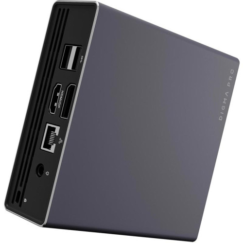 Неттоп Digma Pro Minimax U1 i5 1335U (1.3) 16Gb SSD512Gb UHDG Windows 11 Professional GbitEth WiFi BT 60W темно-серый/черный (DPP5-ADXW03)