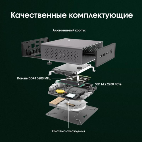 Неттоп Digma Pro Minimax U1 i3 1215U (1.2) 16Gb SSD512Gb UHDG Windows 11 Pro GbitEth WiFi BT 60W темно-серый/черный (DPP3-ADXW03) Неттоп Digma Pro Minimax U1 i3 1215U (1.2) 16Gb SSD512Gb UHDG Windows 11 Pro GbitEth WiFi BT 60W темно-серый/черный (DPP3-ADXW03)