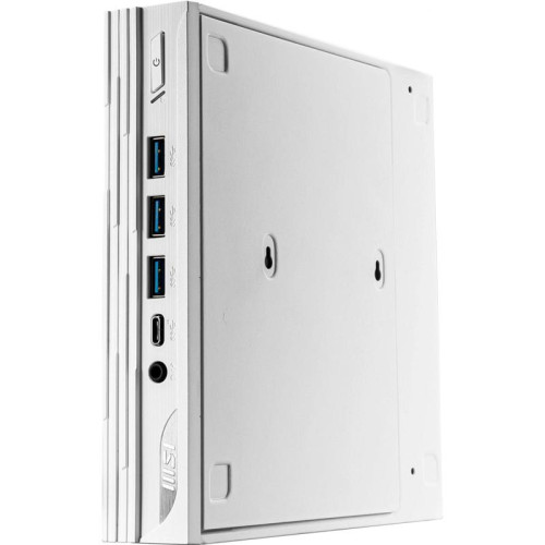 Неттоп MSI Pro DP10 12M-221RU i5 1235U (1.3) 16Gb SSD512Gb Iris Xe Windows 11 Professional 2.5xGbitEth WiFi BT 120W белый (9S6-B0A622-221)