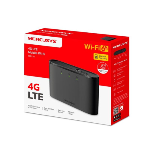 Бесшовный Mesh роутер Mercusys MT110 N150 3G/4G черный
