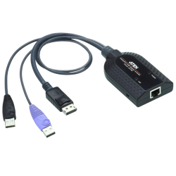 КВМ-адаптер USB, DisplayPort c поддержкой Virtual Media (поддержка считывателя карт общего доступа и извлечения звука)/ USB DisplayPort Virtual Media KVM Adapter