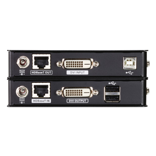 Мини USB DVI HDBaseT KVM удлинитель(1920x1200@100m)/ Mini USB DVI HDBaseT™ KVM Extender (1920 x 1200@100m)