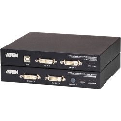 USB, DVI, КВМ-удлинитель c поддержкой Dual View и HDBaseT™ 2.0 (1920 x 1200  100 м)/ DVI Dual View HDBase T2.0 KVM Extender