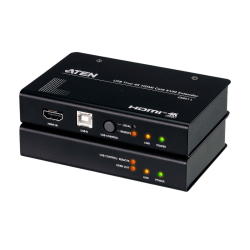 КВМ улинитель USB True 4K HDMI Cat 6 (4K @ 70 m / FHD @ 100 m)/ USB True 4K HDMI Cat 6 KVM Extender (4K @ 70 m / FHD @ 100 m)