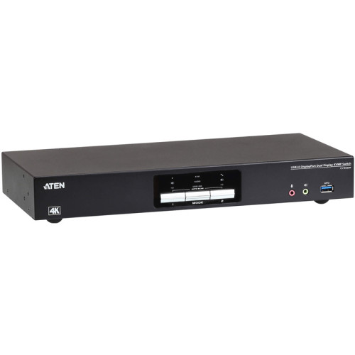2-Поротовый USB3.0 4K DisplayPort Dual Display KVM переключатель/ 2-Port USB3.0 4K DisplayPort Dual Display KVM switch. Aten