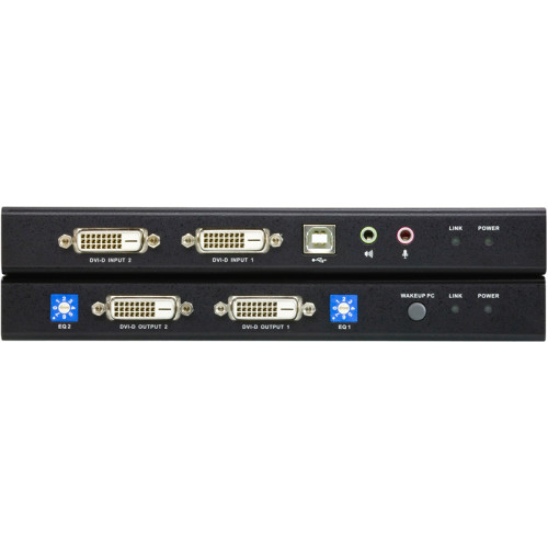 Удлинитель консоли (клав./мышь USB+DVI+аудио+RS232) на 60м/ DVI DUAL LINK KVM EXTENDER W/1.8M