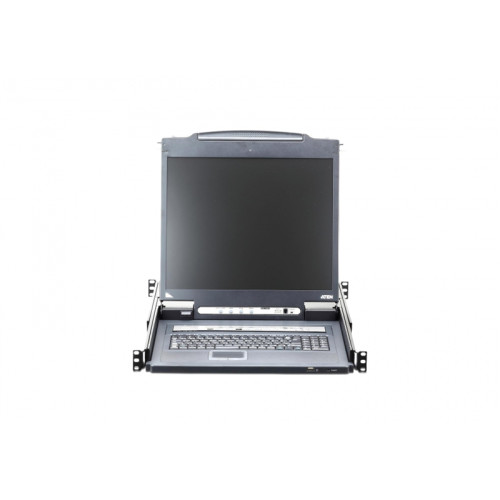 16-портовый IP KVM-переключатель с ЖК-дисплеем Slideaway/ATEN/ SINGLE RAIL 16P PS/2-USB LCDKVMP 19INCH WIH IP