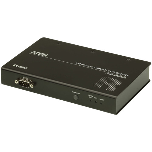 Видео-удлинитель (удаленный модуль), выходы:1 x DisplayPort, 3 x USB тип А, 1 x аудио 3,5 мм, 1 x аудио 3,5 мм, 1 x гнездо RJ-45, видео: 1080P на 100м (Cat 5e), питание: DC5V:6.74W:47BTU/ USB DisplayPort HDBaseT2.0 KVM Extender, Remote