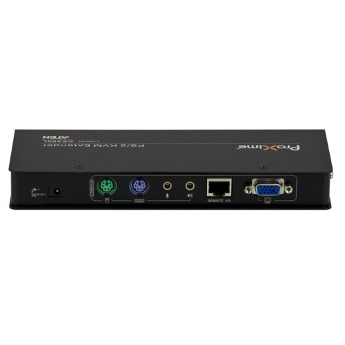 Удлинитель, SVGA+KBD&MOUSE PS/2+AUDIO+RS232, 150 метр., SPHD17+HD-DB15+2x6MINIDIN+2xMINI JACK+DB9, Female, c KVM-шнуром PS2x1.8м., Б.П. 220> 5.3V, (2 консоли;макс.разр. 1600х1200/150м 60Hz/1920x1200/30м 60Hz DDC2B защита ESD/перенапр.)/ PS/2 KVM EXTENDER 