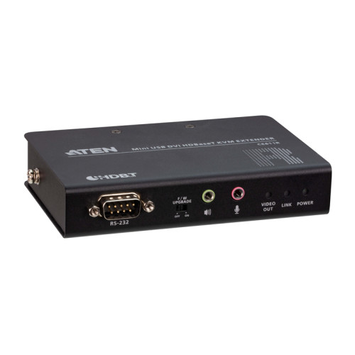 Мини USB DVI HDBaseT KVM удлинитель(1920x1200@100m)/ Mini USB DVI HDBaseT™ KVM Extender (1920 x 1200@100m)