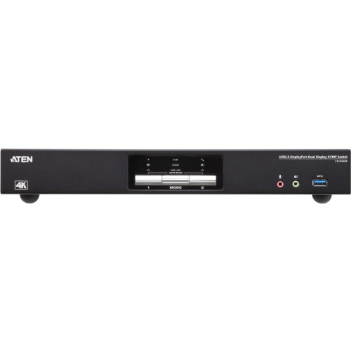 2-Поротовый USB3.0 4K DisplayPort Dual Display KVM переключатель/ 2-Port USB3.0 4K DisplayPort Dual Display KVM switch. Aten