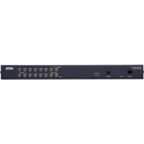 16-портовый КВМ-коммутатор высокой плотности с кабелем Cat 5  KH1516A/KH1516A-AX-G/ 16 Port Cat 5 High Density KVM SW W/POWER