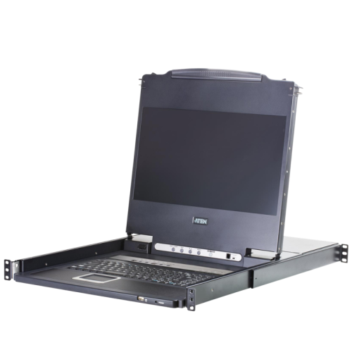 8-портовый KVM-переключатель с ЖК-дисплеем Slideaway/ATEN/ 17.3