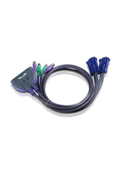 2-х портовый KVM переключатель PS/2, 0,9м/ 2 PORT KVM SWITCH FOR PS2   W/0.9m