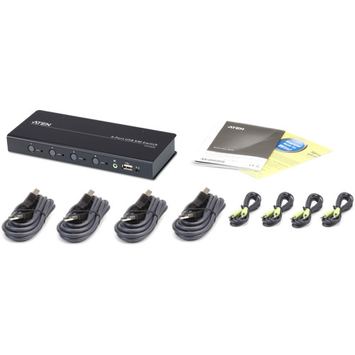 4-портовый USB КМ-переключатель с функцией Boundless Switching (кабели включены)/ 4-Port USB Boundless KM Switch 4-портовый USB КМ-переключатель с функцией Boundless Switching (кабели включены)/ 4-Port USB Boundless KM Switch
