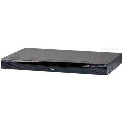 Переключатель, электрон., KVM,  1 local user PS2/USB+VGA+ IP user => 8 cpu (PS2/USB/Sun+VGA)/RS232, без шнуров и адаптеров, 1900x1200, 1U 19