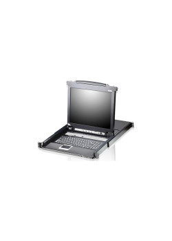 16-портовый KVMP-переключатель с ЖК-дисплеем Slideaway/ATEN/ SINGLE RAIL 16P PS/2-USB LCDKVMP 17INCH