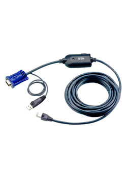 Модуль удлинителя, SVGA+KBD+MOUSE USB,   4.5 метр., для подкл. комп. к перекл. KH15xxA/KH15xxAi/KL15xxA/KH25xxA, макс.разреш. 1600х1200, RJ45+HD-DB15+USB A-тип, Female+2xMale, без Б.П., (DDC2B)/ USB CPU Module/cat 5 cable for KH2516A