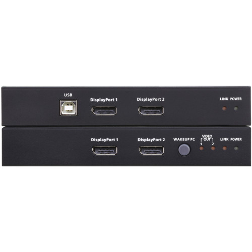 USB, Двойдной DisplayPort, КВМ-удлинитель с поддержкой HDBaseT™ 2.0 (4K@100 м)/ATEN/ USB Dual DisplayPort HDBaseT2.0 KVM Extender (4K@100м)