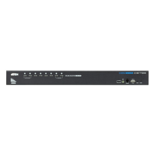 Переключатель, электрон., KVM+Audio+USB 2.0,  1 user USB+HDMI =>  4 cpu USB+HDMI, соШнур. USB 2х1.8м., настол., исп.стандарт, без OSD, некаскад../ 8 PORT USB HDMI KVM SWITCH W/EU PW CORD.