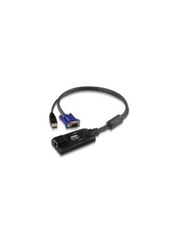 Модуль удлинителя, SVGA+KBD+MOUSE USB,  40 метр., для подкл. комп. к перекл. макс.разреш. 1600х1200, RJ45+HD-DB15+USB A-тип, Female+2xMale, без Б.П., (DDC2B)/ATEN/ USB VGA KVM Adapter