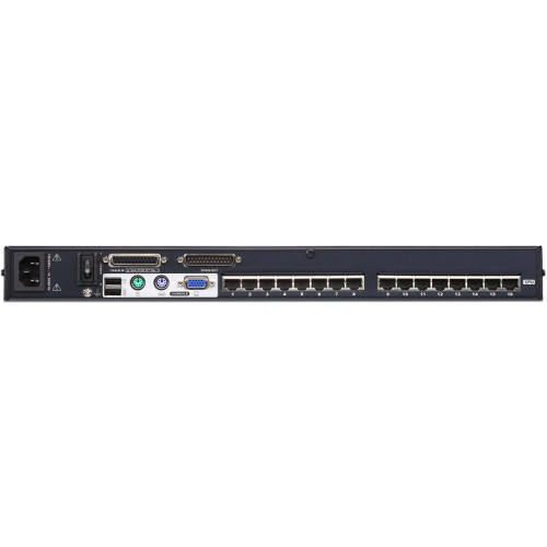 16-портовый КВМ-коммутатор высокой плотности с кабелем Cat 5 KH1516A/KH1516A-AX-G/ 16 Port Cat 5 High Density KVM SW W/POWER 16-портовый КВМ-коммутатор высокой плотности с кабелем Cat 5 KH1516A/KH1516A-AX-G/ 16 Port Cat 5 High Density KVM SW W/POWER