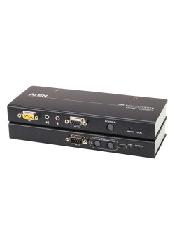 Удлинитель консоли (клав./мышь USB+мон.+аудио+RS232) на 200м/ USB VGA/Audio Cat 5 KVM Extender