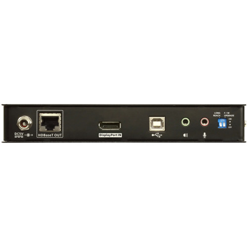 Видео-удлинитель (локальный модуль), выходы:1 x DisplayPort, 1 x USB тип B, 1 x аудио 3,5 мм, 1 x аудио 3,5 мм, 1 x гнездо RJ-45, видео: 1080P на 100м (Cat 5e), питание: DC5V:6.74W:47BTU/ USB DisplayPort HDBaseT2.0 KVM Extender, Local Видео-удлинитель (локальный модуль), выходы:1 x DisplayPort, 1 x USB тип B, 1 x аудио 3,5 мм, 1 x аудио 3,5 мм, 1 x гнездо RJ-45, видео: 1080P на 100м (Cat 5e), питание: DC5V:6.74W:47BTU/ USB DisplayPort HDBaseT2.0 KVM Extender, Local