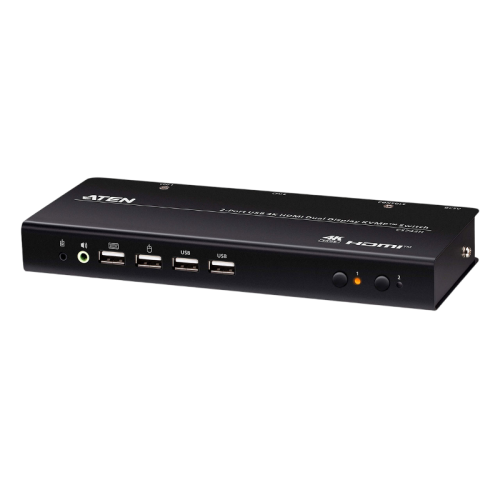 2-х портовый KVM-коммутатор с поддержкой двух дислплев , USB 4 K, HDIM/ 2-Port USB 4K HDMI Dual-Display KVMP™ Switch (Cables included)