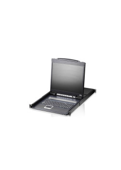 8-портовый KVM-переключатель с ЖК-дисплеем  19'' Slideaway/ SINGLE RAIL 8P PS/2-USB LCDKVM 19INCH