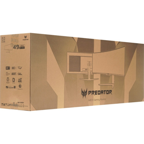 Монитор Acer Predator 49'' X49Xbmipphuzx 1800R, 32:9, QD-OLED, DQHD, 0,03ms, 250cd, 240Hz, HDMI, 2xDP, USB, USB-C, SPK, HAS Монитор Acer Predator 49'' X49Xbmipphuzx 1800R, 32:9, QD-OLED, DQHD, 0,03ms, 250cd, 240Hz, HDMI, 2xDP, USB, USB-C, SPK, HAS