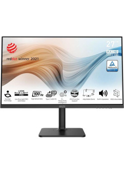 Монитор/ Монитор Modern MD272XP 27'' 1920x1080, IPS, 178/178, 4мс, 300nit, 100HZ, DP/HDMI, 1xUSB-C, 2xUSBA, 1xUSB-BUSB, Audio, LTSP, Black-Black, 1y