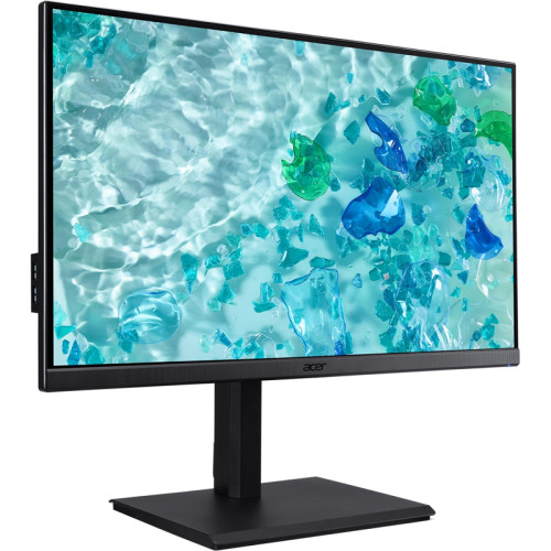 Монитор/ ACER B277EBMIPRZXV 27'', ZeroFrame Yes, Black Matt, 85% PCR, 5% OBP, 16:9, IPS, 1920x1080, 4ms, 250cd, 100Hz, 1xVGA + 1xHDMI(1.4) + 1xDP(1.2) + Audio in/out + USB3.2x4 (1up 4down), Speakers 2Wx2, sync: FreeSync, hadj 150