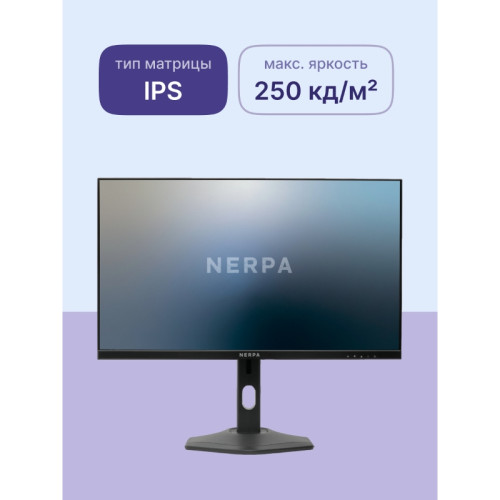 Монитор NERPA 24'' 1920x1080, IPS, 178/178, 5ms, 250cd/m2, 1000:1, 75Hz, DP/HDMI, no USB-A, LowBlueLight, extPWR, Black, 1y Монитор NERPA 24'' 1920x1080, IPS, 178/178, 5ms, 250cd/m2, 1000:1, 75Hz, DP/HDMI, no USB-A, LowBlueLight, extPWR, Black, 1y